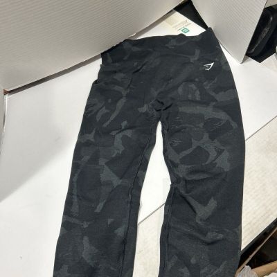 Gymshark Adapt Camo Seamless Leggings Green  Womens Med High Waist 2.0 Booty